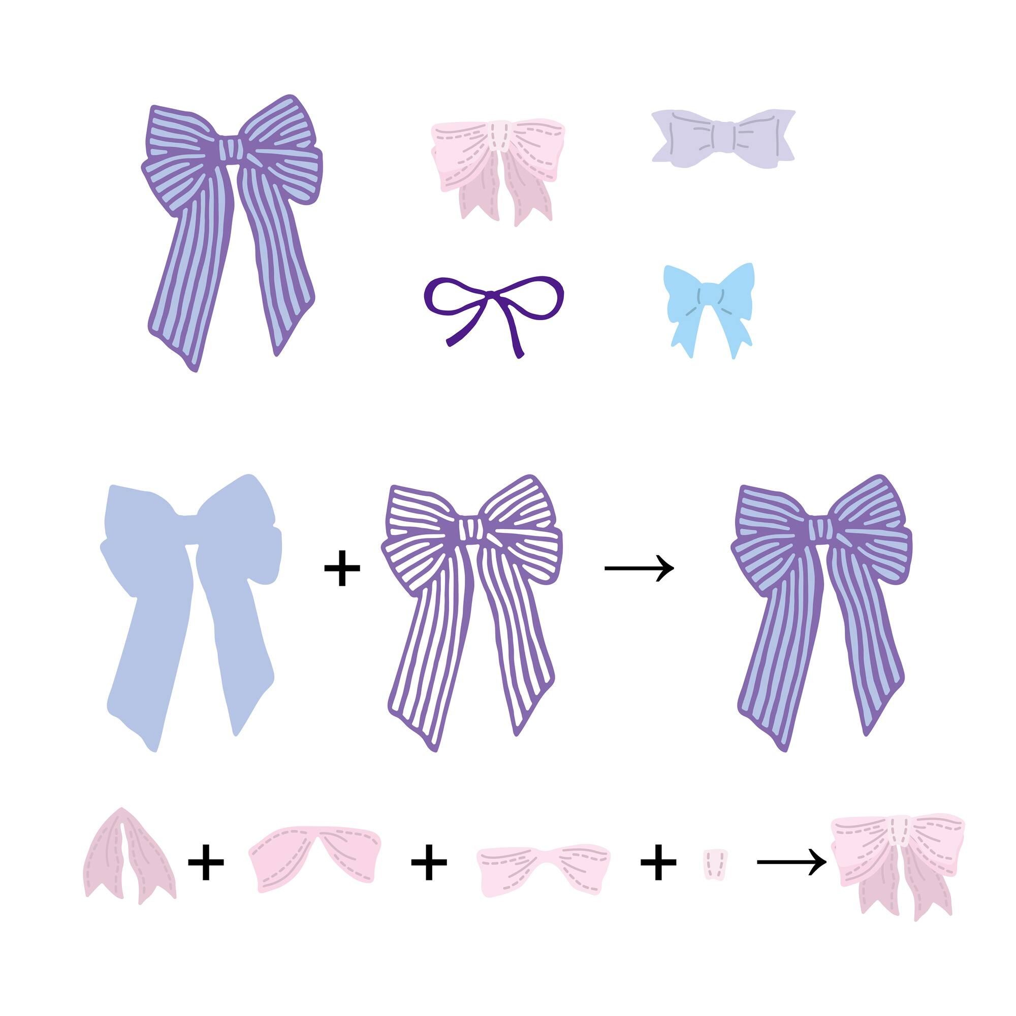 6 Pack: Bows Layering Die Set by Recollections™